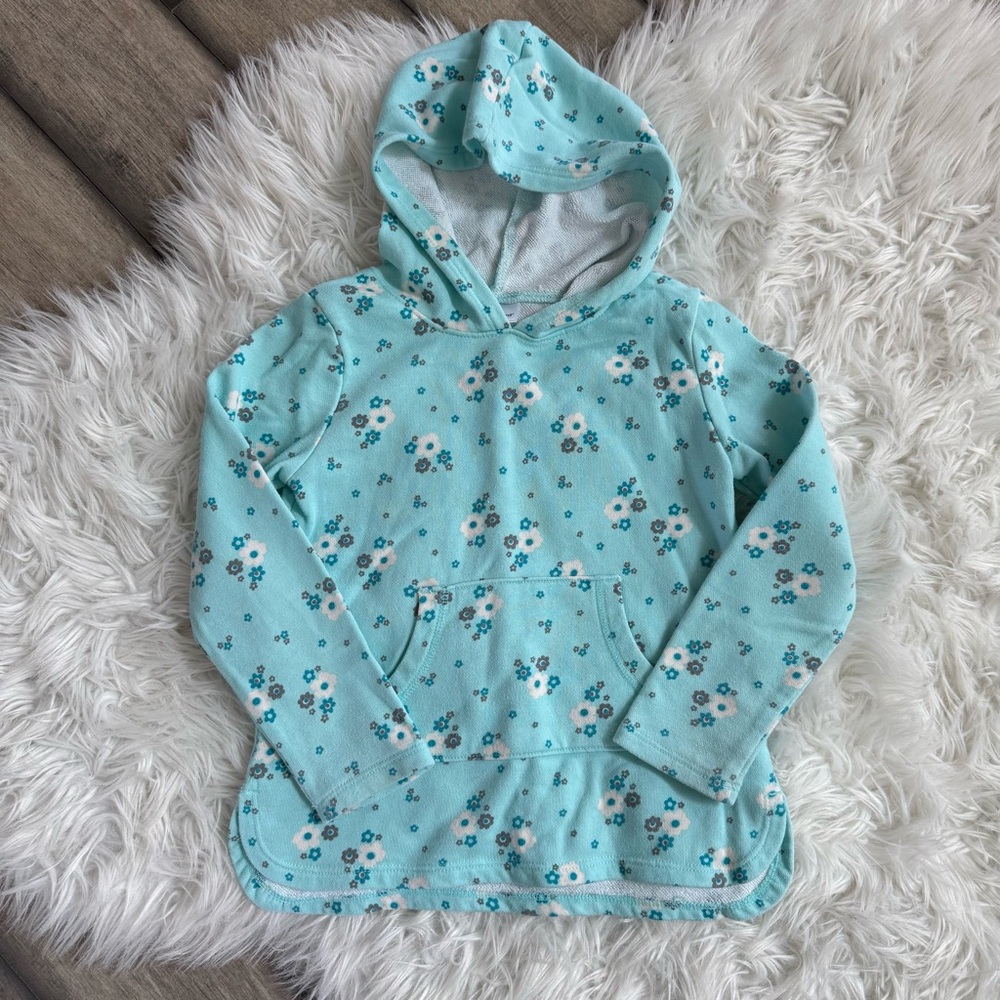 Jumping Beans Blue and White Hoodie Cozy Sweatshirt